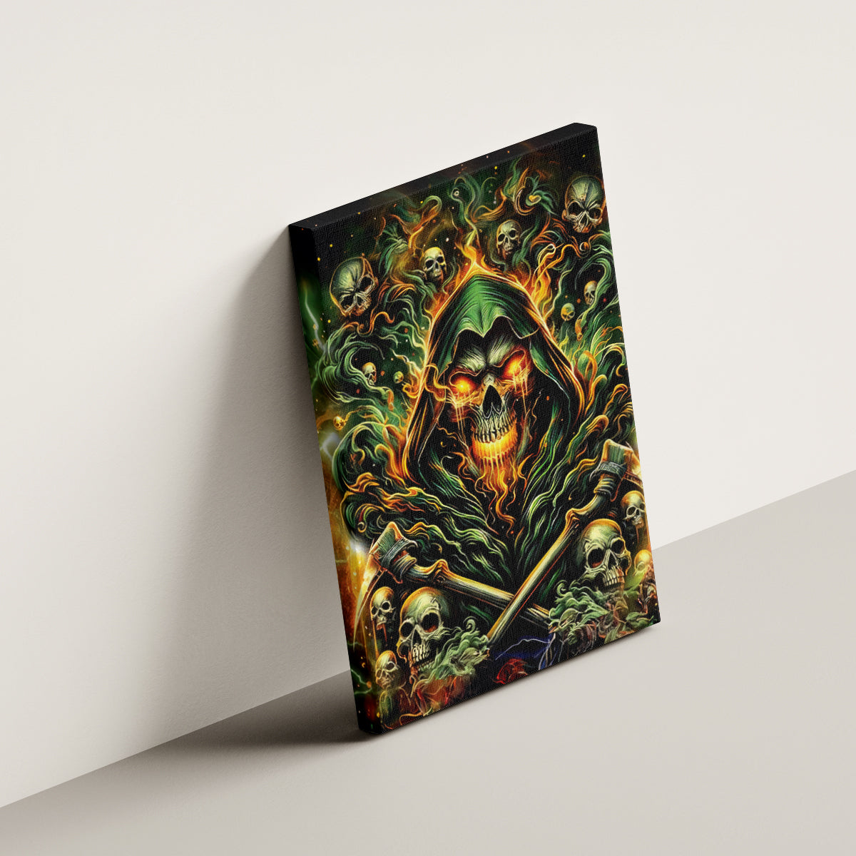 Rose Skull Canvas Wall Art Don't Try Figure Me out - Wonder Print Shop