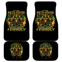 Rose Skull Car Mats Don't Try Figure Me out - Wonder Print Shop