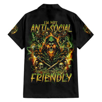 Rose Skull Hawaiian Shirt Don't Try Figure Me out - Wonder Print Shop