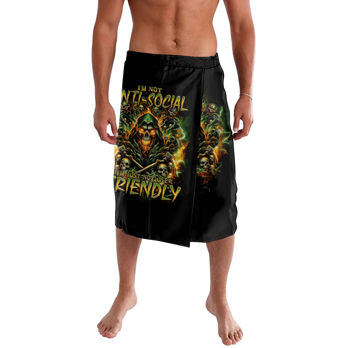 Rose Skull Lavalava Don't Try Figure Me out - Wonder Print Shop