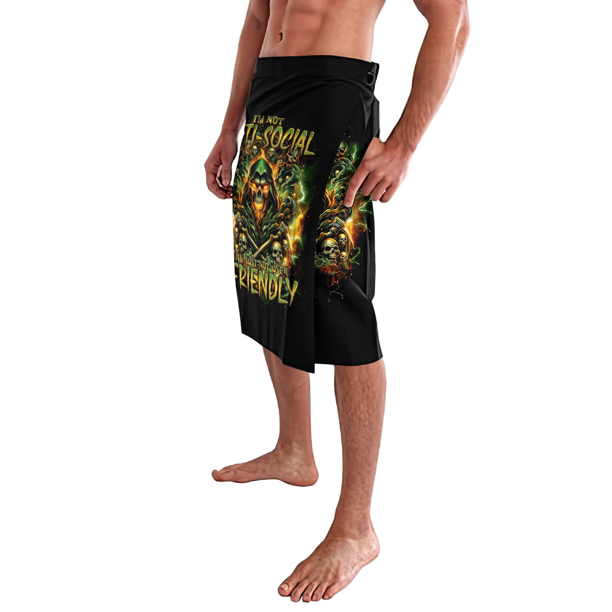 Rose Skull Lavalava Don't Try Figure Me out - Wonder Print Shop