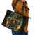 Rose Skull Leather Tote Bag Don't Try Figure Me out - Wonder Print Shop