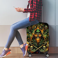 Rose Skull Luggage Cover Don't Try Figure Me out - Wonder Print Shop