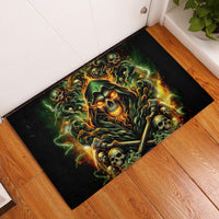 Rose Skull Rubber Doormat Don't Try Figure Me out - Wonder Print Shop