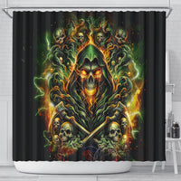 Rose Skull Shower Curtain Don't Try Figure Me out
