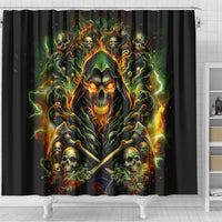 Rose Skull Shower Curtain Don't Try Figure Me out