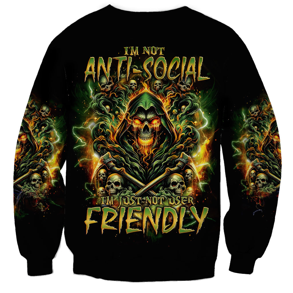 Rose Skull Sweatshirt Don't Try Figure Me out - Wonder Print Shop