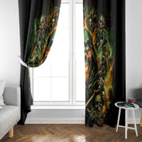 Rose Skull Window Curtain Don't Try Figure Me out - Wonder Print Shop
