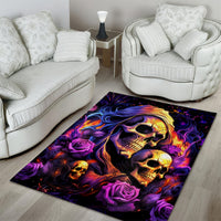 Irish Skull Area Rug Good Girl Drinve Wine, Badass Girl Chug Beer - Wonder Print Shop
