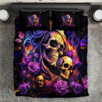 Irish Skull Bedding Set Good Girl Drinve Wine, Badass Girl Chug Beer - Wonder Print Shop