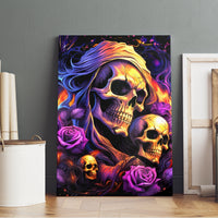 Irish Skull Canvas Wall Art Good Girl Drinve Wine, Badass Girl Chug Beer - Wonder Print Shop