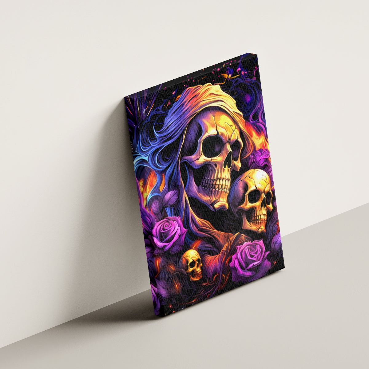 Irish Skull Canvas Wall Art Good Girl Drinve Wine, Badass Girl Chug Beer - Wonder Print Shop