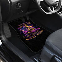 Irish Skull Car Mats Good Girl Drinve Wine, Badass Girl Chug Beer - Wonder Print Shop