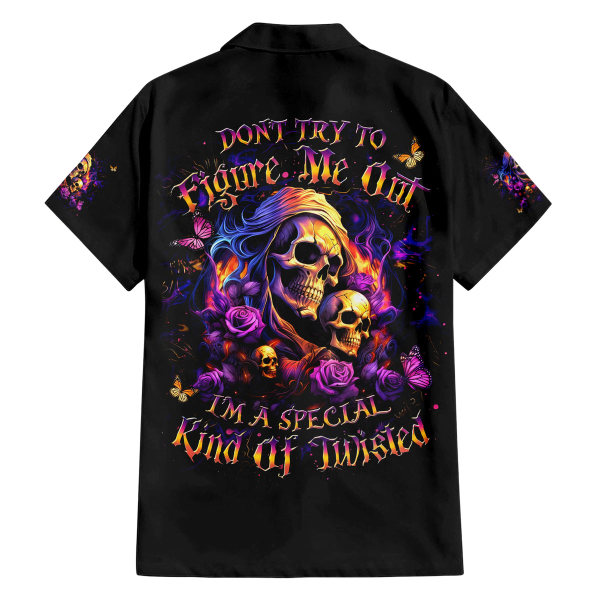 Irish Skull Family Matching Short Sleeve Bodycon Dress and Hawaiian Shirt Good Girl Drinve Wine, Badass Girl Chug Beer - Wonder Print Shop