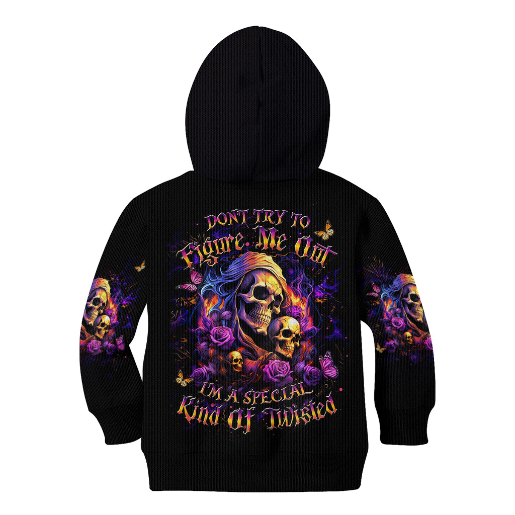Irish Skull Kid Hoodie Good Girl Drinve Wine, Badass Girl Chug Beer - Wonder Print Shop
