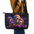 Irish Skull Leather Tote Bag Good Girl Drinve Wine, Badass Girl Chug Beer - Wonder Print Shop