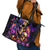 Irish Skull Leather Tote Bag Good Girl Drinve Wine, Badass Girl Chug Beer - Wonder Print Shop