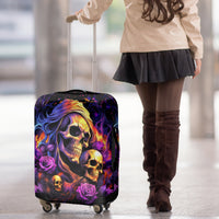 Irish Skull Luggage Cover Good Girl Drinve Wine, Badass Girl Chug Beer - Wonder Print Shop