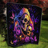 Irish Skull Quilt Good Girl Drinve Wine, Badass Girl Chug Beer - Wonder Print Shop