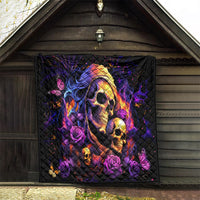 Irish Skull Quilt Good Girl Drinve Wine, Badass Girl Chug Beer - Wonder Print Shop