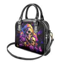 Irish Skull Shoulder Handbag Good Girl Drinve Wine, Badass Girl Chug Beer