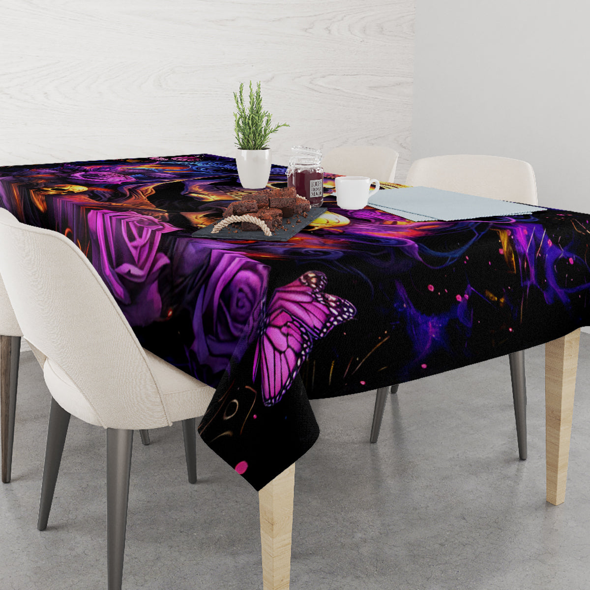 Irish Skull Tablecloth Good Girl Drinve Wine, Badass Girl Chug Beer - Wonder Print Shop