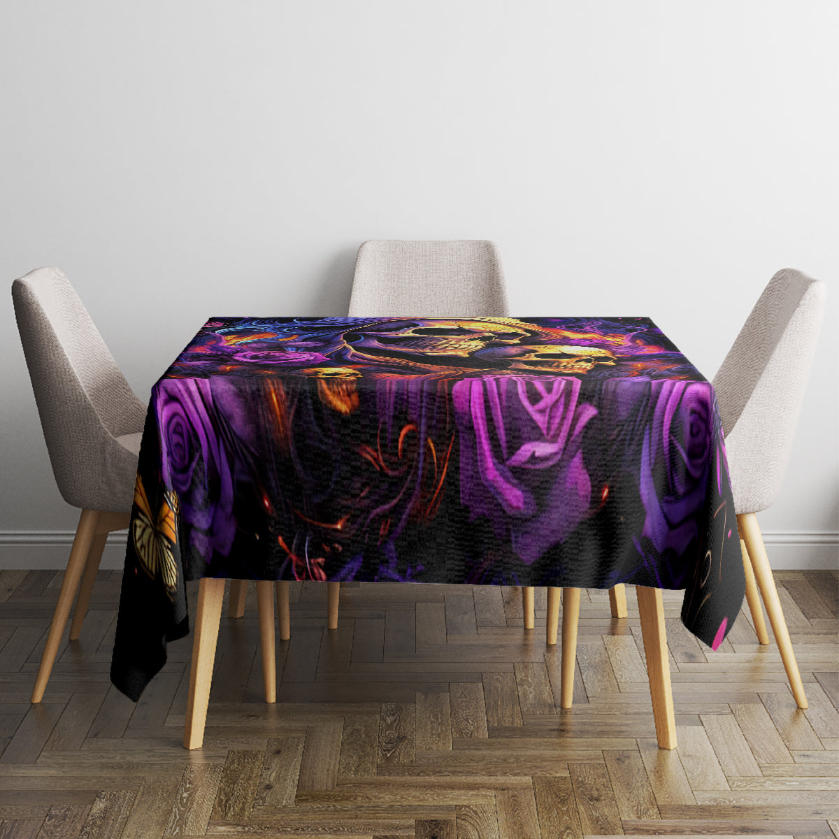 Irish Skull Tablecloth Good Girl Drinve Wine, Badass Girl Chug Beer - Wonder Print Shop