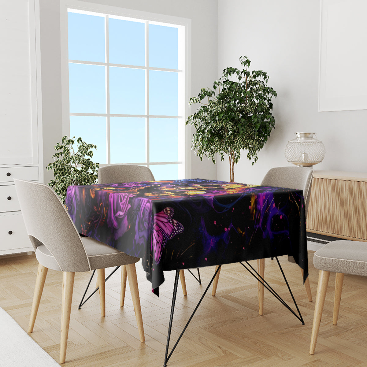 Irish Skull Tablecloth Good Girl Drinve Wine, Badass Girl Chug Beer - Wonder Print Shop