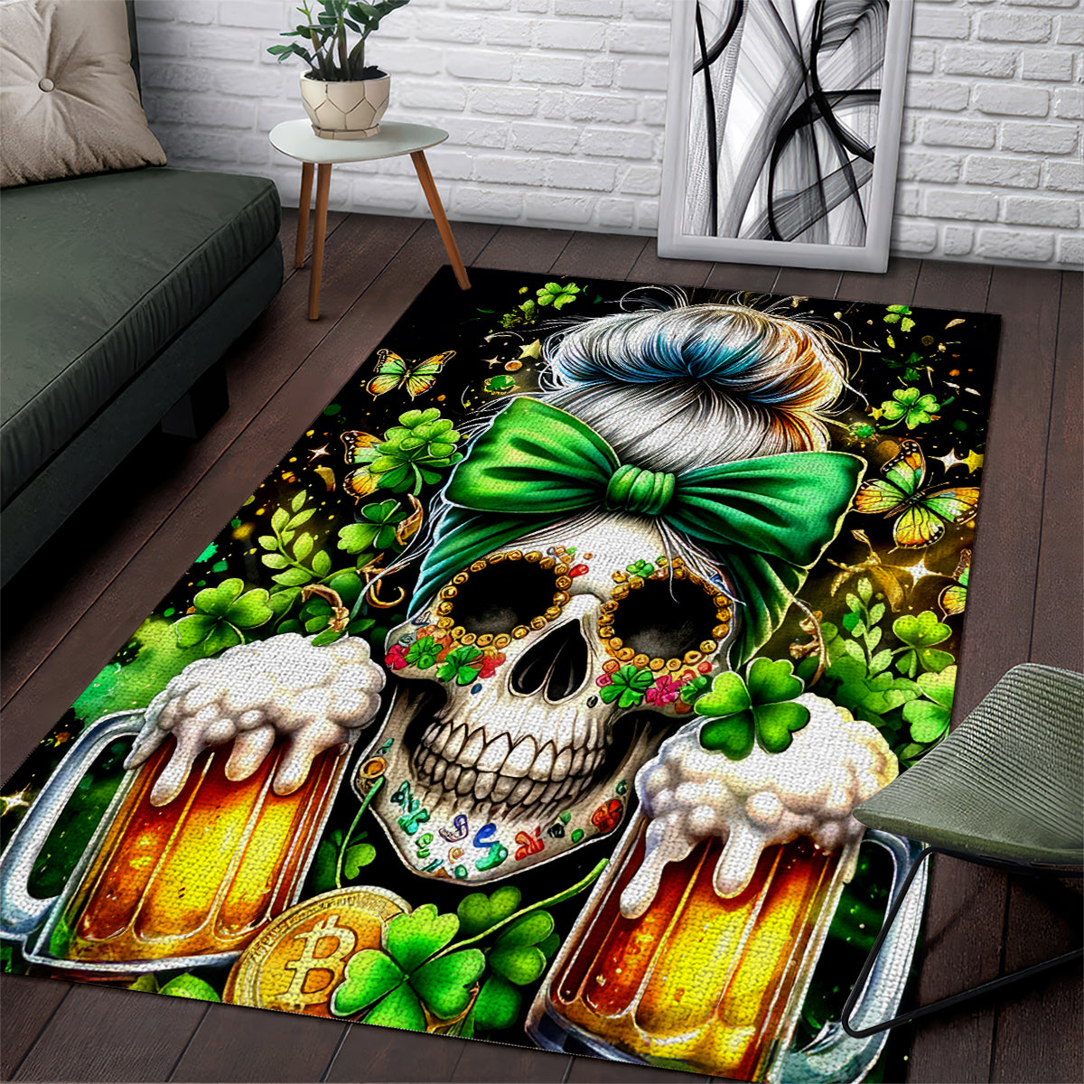 Rose Skull Area Rug No Matter How Much I Try To Be Fucking Nice - Wonder Print Shop