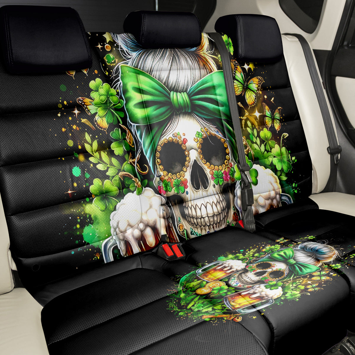 Rose Skull Back Car Seat Cover No Matter How Much I Try To Be Fucking Nice - Wonder Print Shop