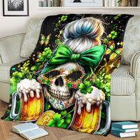 Rose Skull Blanket No Matter How Much I Try To Be Fucking Nice
