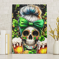 Rose Skull Canvas Wall Art No Matter How Much I Try To Be Fucking Nice - Wonder Print Shop