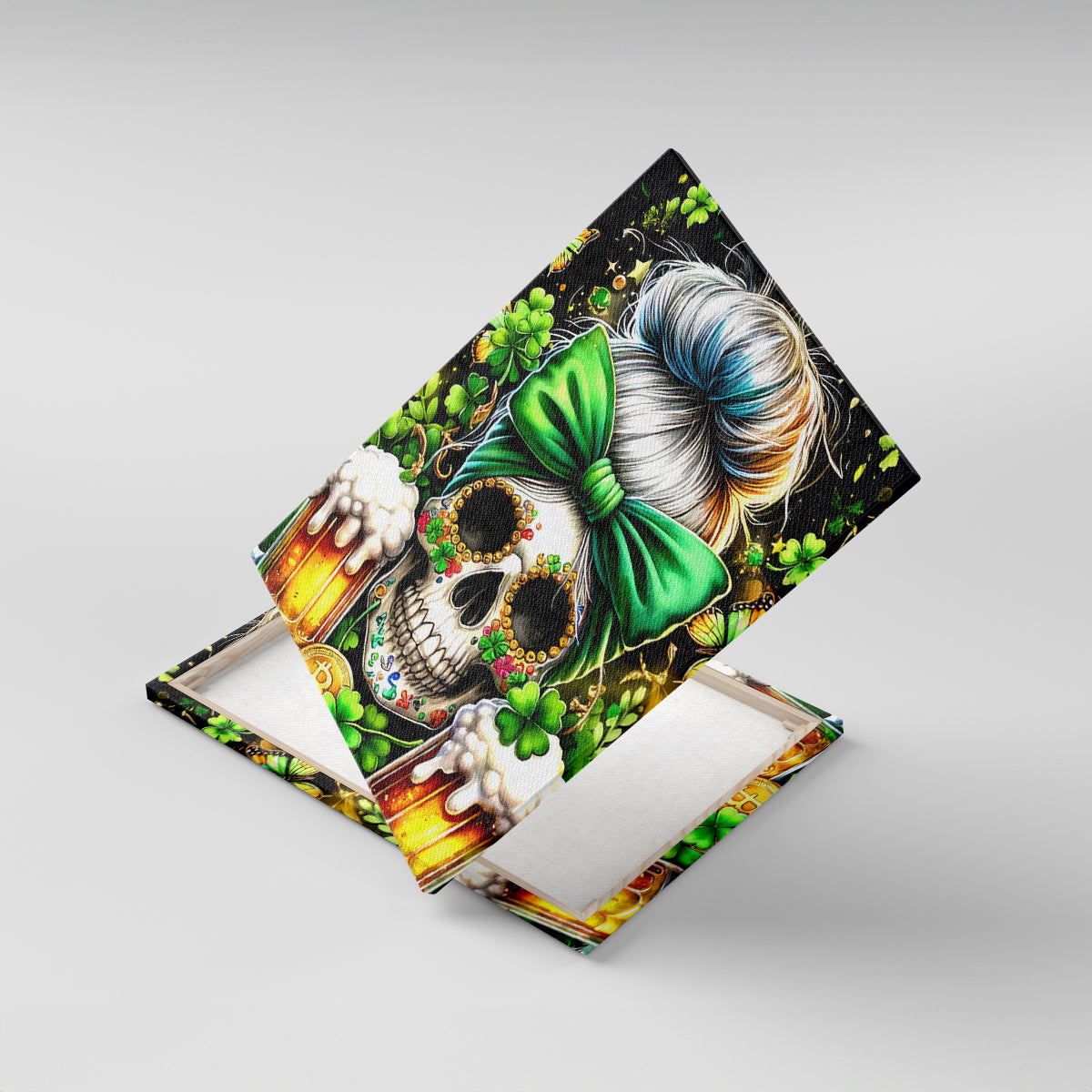 Rose Skull Canvas Wall Art No Matter How Much I Try To Be Fucking Nice - Wonder Print Shop
