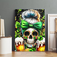 Rose Skull Canvas Wall Art No Matter How Much I Try To Be Fucking Nice - Wonder Print Shop