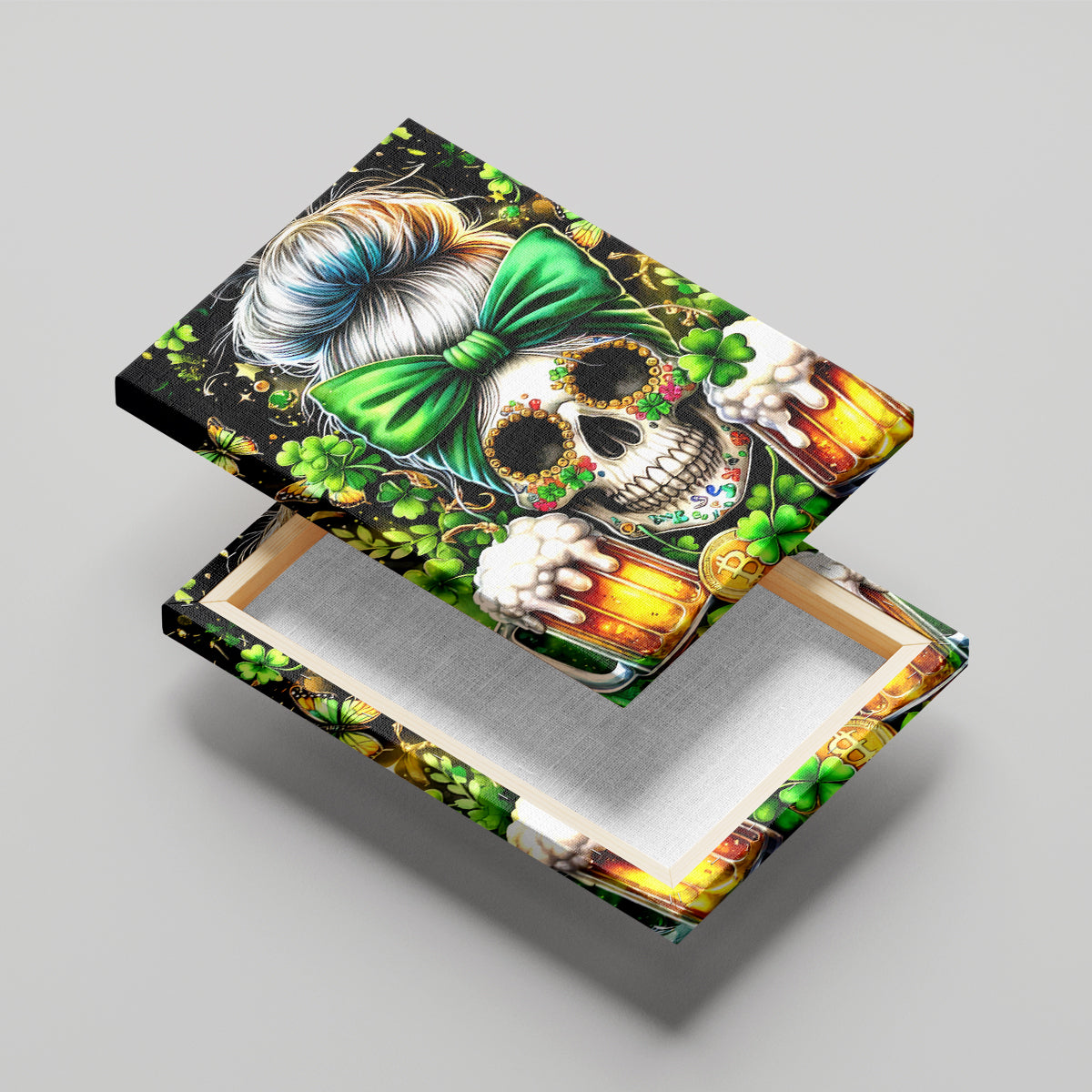 Rose Skull Canvas Wall Art No Matter How Much I Try To Be Fucking Nice - Wonder Print Shop