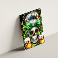Rose Skull Canvas Wall Art No Matter How Much I Try To Be Fucking Nice - Wonder Print Shop