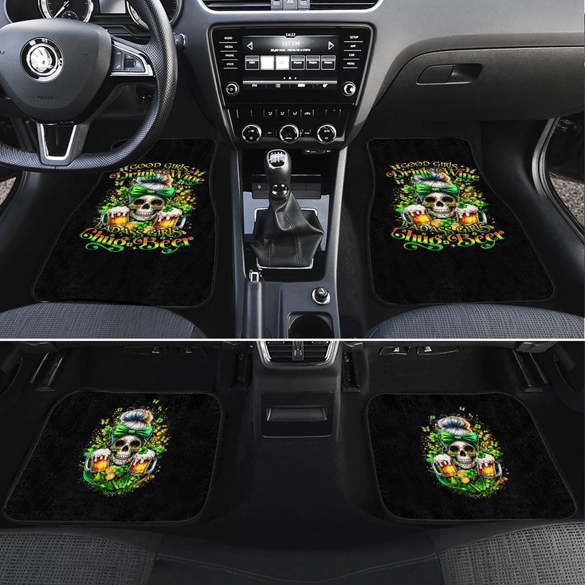 Rose Skull Car Mats No Matter How Much I Try To Be Fucking Nice - Wonder Print Shop