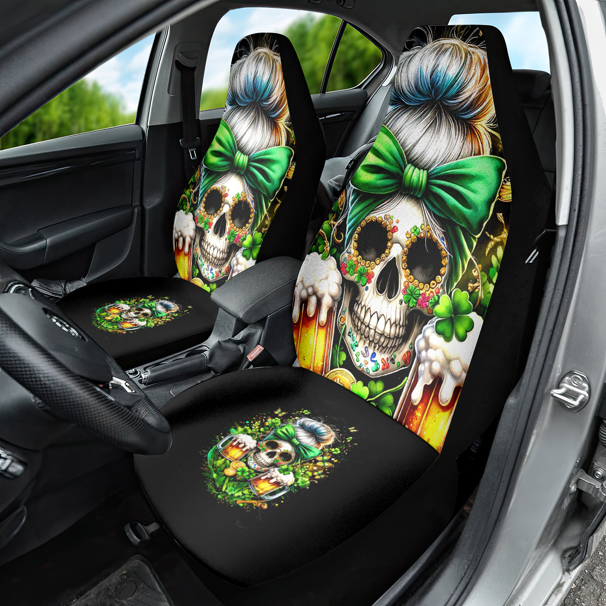 Rose Skull Car Seat Cover No Matter How Much I Try To Be Fucking Nice - Wonder Print Shop