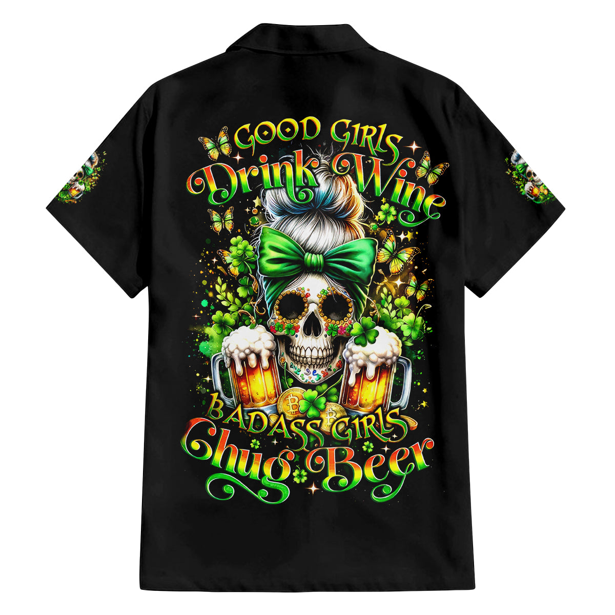 Rose Skull Family Matching Off Shoulder Short Dress and Hawaiian Shirt No Matter How Much I Try To Be Fucking Nice - Wonder Print Shop