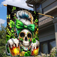 Rose Skull Garden Flag No Matter How Much I Try To Be Fucking Nice - Wonder Print Shop