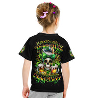 Rose Skull Kid T Shirt No Matter How Much I Try To Be Fucking Nice - Wonder Print Shop
