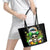 Rose Skull Leather Tote Bag No Matter How Much I Try To Be Fucking Nice - Wonder Print Shop