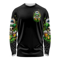 Rose Skull Long Sleeve Shirt No Matter How Much I Try To Be Fucking Nice - Wonder Print Shop