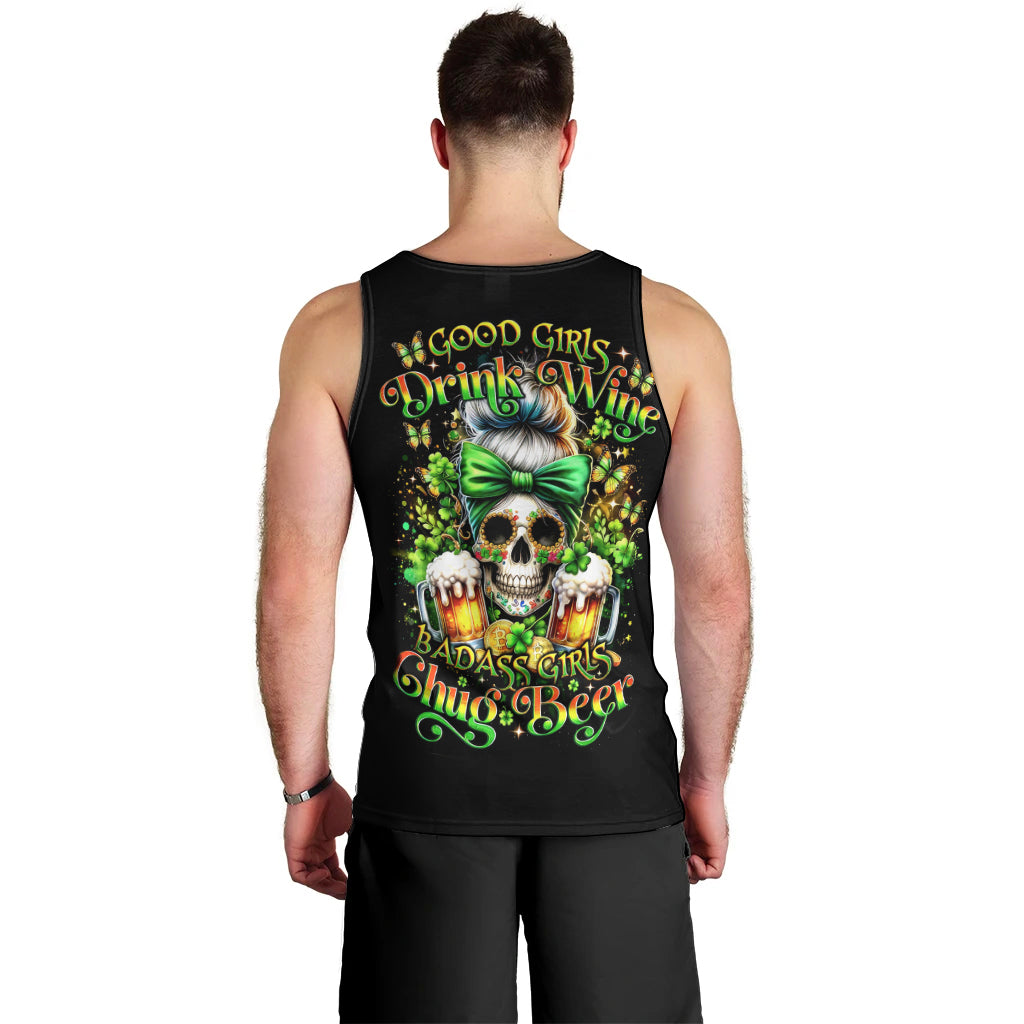 Rose Skull Men Tank Top No Matter How Much I Try To Be Fucking Nice - Wonder Print Shop