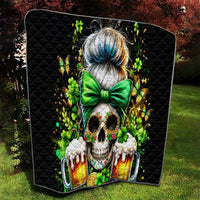 Rose Skull Quilt No Matter How Much I Try To Be Fucking Nice - Wonder Print Shop