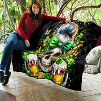 Rose Skull Quilt No Matter How Much I Try To Be Fucking Nice - Wonder Print Shop