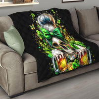 Rose Skull Quilt No Matter How Much I Try To Be Fucking Nice - Wonder Print Shop