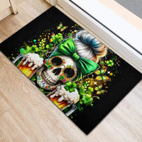 Rose Skull Rubber Doormat No Matter How Much I Try To Be Fucking Nice - Wonder Print Shop