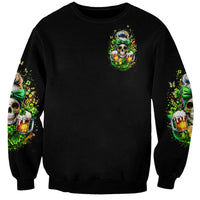 Rose Skull Sweatshirt No Matter How Much I Try To Be Fucking Nice - Wonder Print Shop