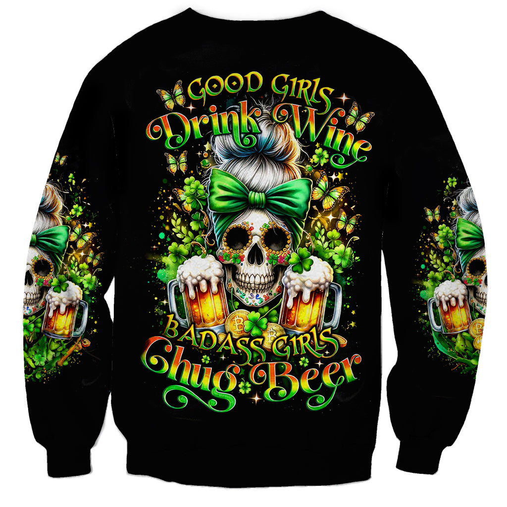 Rose Skull Sweatshirt No Matter How Much I Try To Be Fucking Nice - Wonder Print Shop